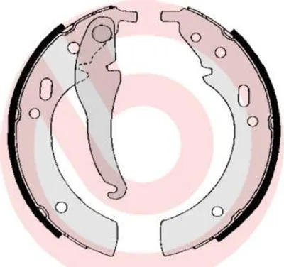 Produktbild von BREMBO Bremsbackensatz Trommelbremse Hinten für BMW 3 Limousine (E21) 250mm S 06 501