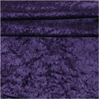 Samt-Stoff ab 0,5m Velvet Dekostoff Kostümstoff Panné Samt glänzend lila