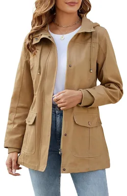Imagen del producto de Solidchoice - Parka para mujer con capucha y cremallera, ideal para primavera y otoño