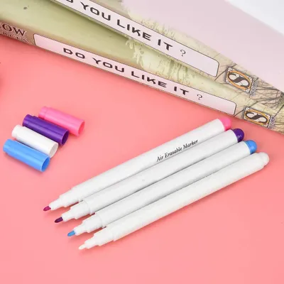 Productafbeelding van Wateroplosbare textilstift - Zelfverwijderbare markeerstift voor het markeren van stoffen en patronen - 1 stuk