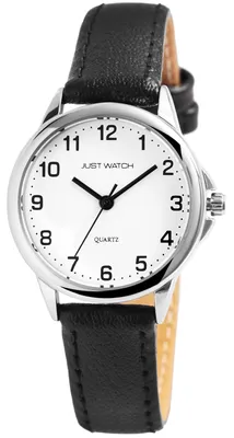 Produktbild von JUST WATCH "Brigitt" Damenuhr mit Echt Lederarmband, 3 ATM