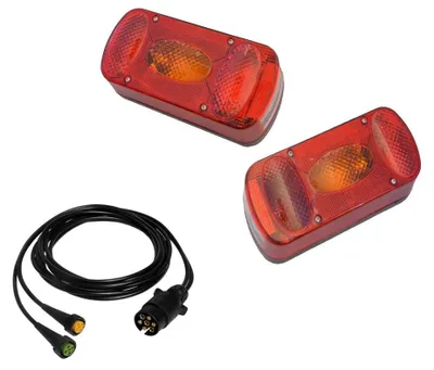 Produktbild von Aspöck Midipoint 2 Set Leuchten rechts + links und Kabel 3,5 m 7polig