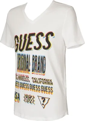 Obrázok produktu pre Pánske tričko GUESS s výstrihom do V a krátkymi rukávmi, č. výrobku F62I12 JER75, veľkosť S, 100 % bavlna