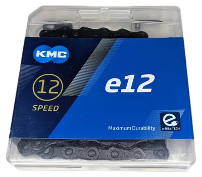 Produktbild von KMC e12 E-Bike Kette 130 Links 1/2 x 11/128 Schwarz Fahrrad-Kette 12