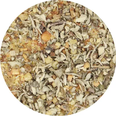Produktbild von 100g Pan Balsamischer Räucherwerk Benzoe Patchouliblätt Damiana Geigenharz 1486