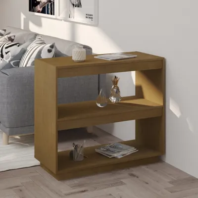 Produktbild von vidaXL Bücherregal Honigbraun 80x35x71 cm Massivholz Kiefer - Bücherschrank - Bücherschränke - Bücherregal - Aufbewahrungsschrank