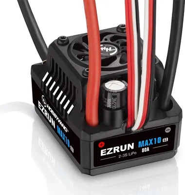 Zdjęcie produktu dla Hobbywing Ezrun MAX10 G2 Regler 80 Amp, 2-3s LiPo, BEC 5A