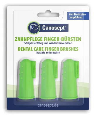 Produktbild von Canosept Zahnpflege Finger-Bürsten für Hunde
