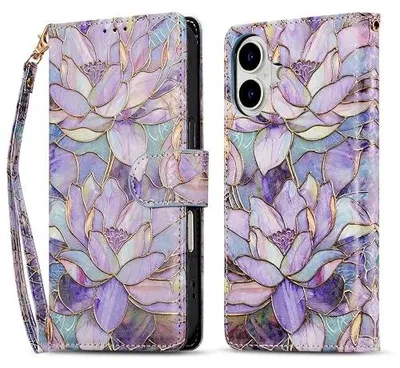 Zdjęcie produktu dla Etui portfelowe iphone 17 pro max skórzane magnetyczne ochrona RFID