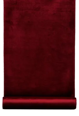 Produktbild von 1 Rolle SAMT Dekostoff. Tischläufer, Tischband 35cm/1,8m ROT-BRAUN
