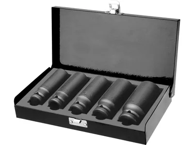 Immagine prodotto di Testa a bussola 1/2", set di 5 pezzi, 17-27 mm, L 79 mm