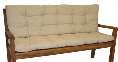 Obrázek produktu pro Polstr na zahradní lavičku 150 cm - látka béžový melír