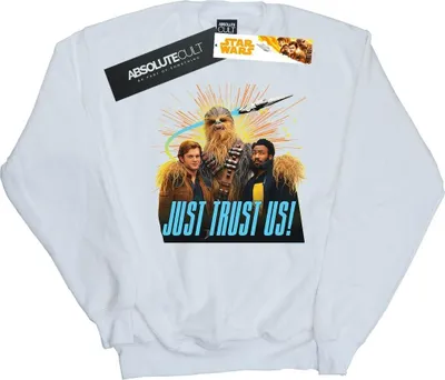 Produktbild von Star Wars - "Solo Just Trust Us" Sweatshirt für Herren BI44451 (L) (Weiß)