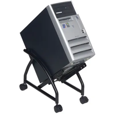 Produktbild von Dataflex Viewgo computer holder - floor 203, Schwarz, Metall, 128 mm