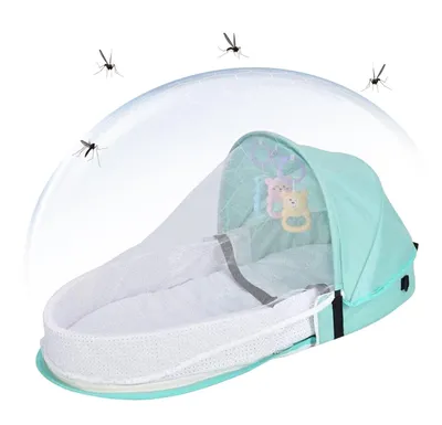 Imagen del producto de Cama de viaje plegable para niños - Lavable, con mosquitera