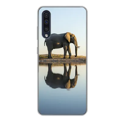 Produktbild von MuchoWow® Handyhülle Schutzhülle Hülle für Samsung Galaxy A50 Elefant - Wasser - Bäume - Tiere - Natur Silikon Softcase Handy Hülle - Mobiltelefonhülle