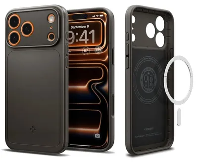 Obrázok produktu pre Spigen Thin Fit (MagFit), Ochranný obal, Apple, iPhone 17 Pro, 16 cm (6.3"), Tmavo šedá