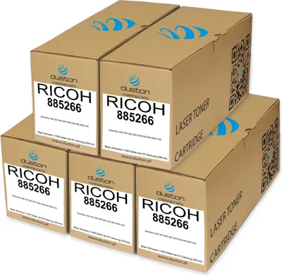 Obrázok produktu pre 5x 885266, 842042, TYPE2220 Toner Druckertoner Patrone Schwarz kompatibilný s Ricoh Aficio 1022 1027 2022 2027 2032 2320 3025 3030 2120