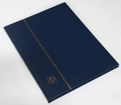 Produktbild von LEUCHTTURM Einsteckalbum 16 schwarze Seiten, dunkelblauer Einband