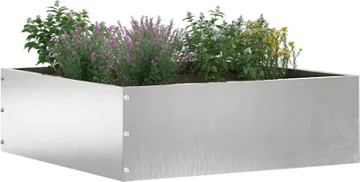 Produktbild von vidaXL Raseneinfassung 6 pcs Silber 40 x 40 x 13 cm Edelstahl