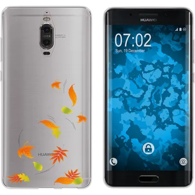Produktbild von PhoneNatic Case kompatibel mit Huawei Mate 9 Pro Silikon-Hülle Herbst Blätter/Leaves M1