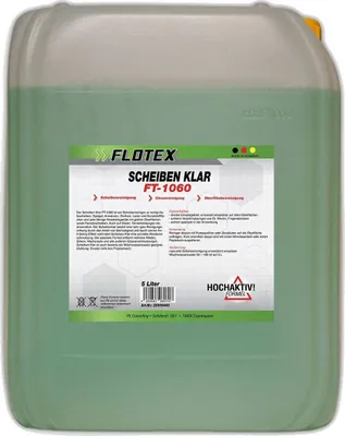 Produktbild von Flotex Scheibenklar Scheibenreiniger, 5L Glasreiniger Autoscheiben Auto Fenster