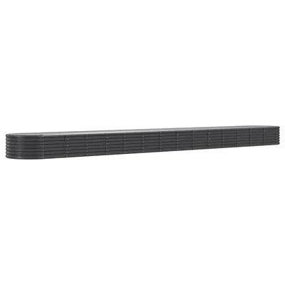 Zdjęcie produktu dla VIDAXL -Planungsbox 620x80x36 cm Pulver -beschichteter Stahl -Anthrazit -Verschärfen