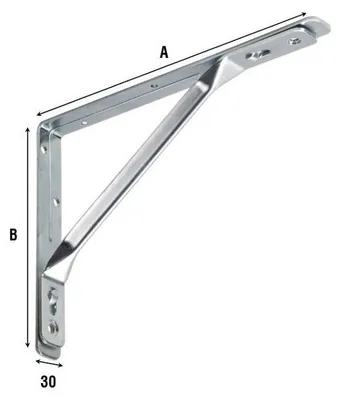 Zdjęcie produktu dla DUŻA PÓŁKA NOŚNA 495 x 310 mm – maksymalna nośność na parę 150 kg