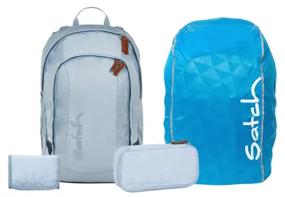 Produktbild von Satch, Schulrucksack-Set AIR Nordic Ice Blue 4-teilig, ab 4./5. Klasse