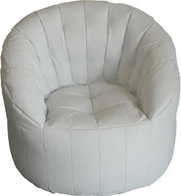Produktbild von Runder gepolsterter Sessel, weiße Farbe, Maße 80 x 80 x 80 cm