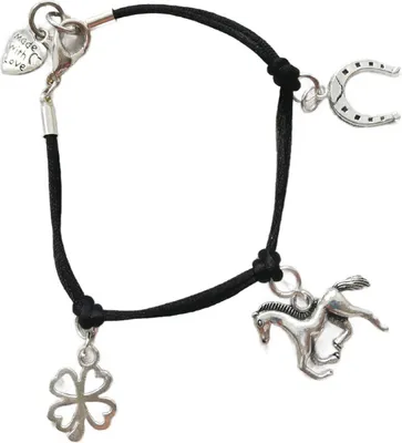 Obrázek produktu pro Náramek string přívěsky HORSE HORSESHOES