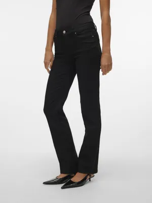 Produktbild von Vero Moda 10307710_2161_62_1001, Jeans, Weiblich, Schwarz, L, Max. shrinkage 5%; Wash inside out; Wash with similar colours, Line drying, Nicht bleichen