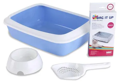 Immagine prodotto di Savic Lettiera per gattini Iriz starter set blu/bianco