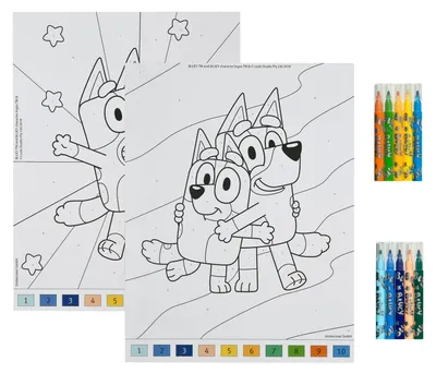 Immagine prodotto di Set "Colora con i numeri" Bluey