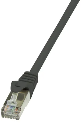 Produktbild von LogiLink Patchkabel Kat. 6 F/UTP 0,5 m schwarz