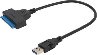 Produktbild von SATA zu USB3.0 Adapterkabel Unterstützung UASP 6Gbps Festplattenkonverter für 2.5 Zoll HDD SSD für Windows 98 2000 XP 7 8 für OS X