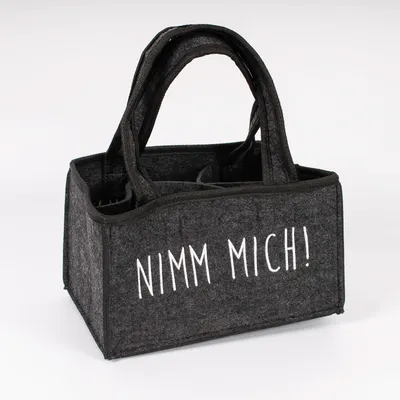 Männerhandtasche Flaschenhalter Filztasche Flaschentasche