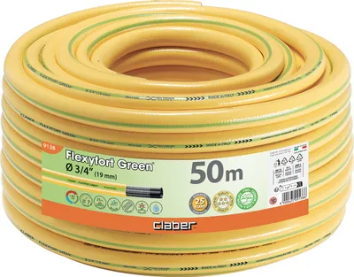 Produktbild von claber® Flexyfort Green Trikotgewebeschlauch mit Spezialknüpftechnik Ø 3/4" (19 mm) 50 m