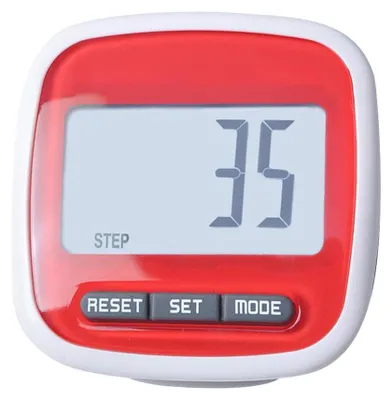 Immagine prodotto di Semplice pedometro LCD Dispaly 3D Walking Step Counter Running Passometro con clip (rosso)