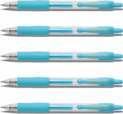 Produktbild von Pilot G2-07 Gelschreiber Pastellblau - 5er-Set