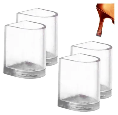 Produktbild von Absatzschoner, 2 Paar Absatzkappen, Ersatzspitzen für Stiletto-Absätze, geräuscharm, geeignet für Rasen und formelle Anlässe