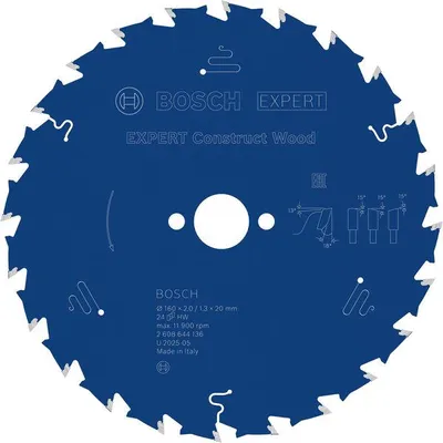 Produktbild von EXPERT Construct Wood Kreissägeblatt, 160x2/1,3x20 mm, Z24