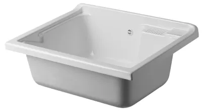 Aufsatzwaschbecken thermoformiert, L75xB60xH30 cm, Weiß
