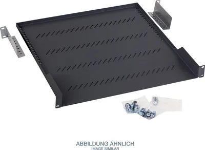Obrázok produktu pre Triton 19“ Low profile shelf 1U 550mm 40.0kg, Čierna