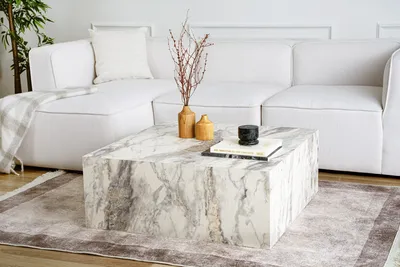 Produktbild von Skye Decor, Prizma, Couchtische, Freesia Marmor, MDF, 90 x 35 x 90 cm