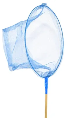 Produktbild von Esschert Design Bambus Kescher Blau Ø 21,9 cm