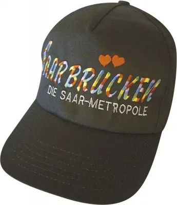 Produktbild von Baseballcap mit Stick - SAARBRÜCKEN - 68918 schwarz