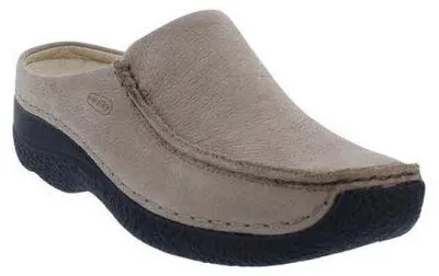 Produktbild von Wolky Clog Seamy Slide 0625011-125, Nubukleder, Beige, Fußbett zum Wechseln 38