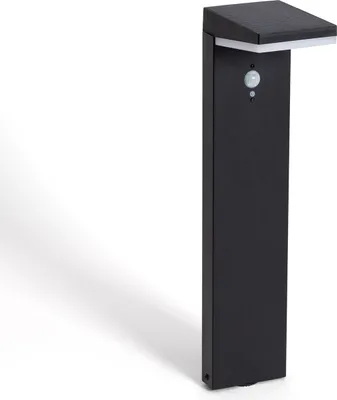 Produktbild von Wegeleuchte Außen Solar LED 5W 50cm Aluminium mit Bewegungssensor Edwan Schwarz
