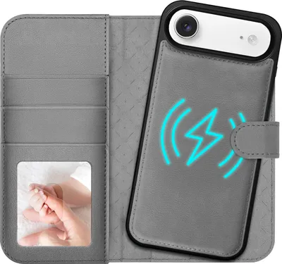 Immagine prodotto di custodia magnetica 2in1 per iPhone Air protezione RFID, cover magnetica staccabile, compatibile con MagSafe, custodia antiurto con finestra fotografica